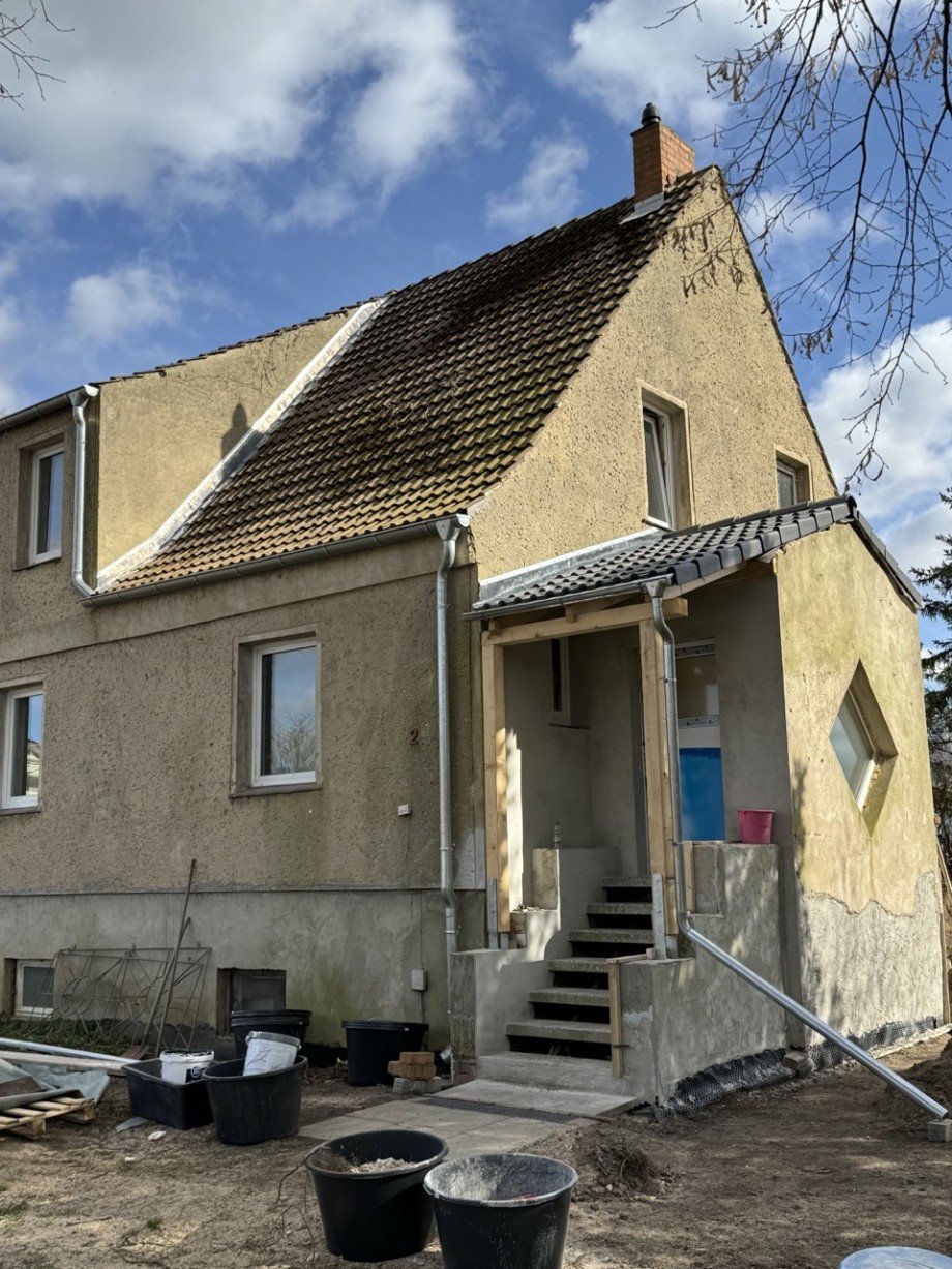 Hausansicht Doppelhaush�lfte Prislich