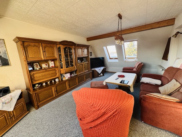 Wohnzimmer im Dachgeschoss Haus Balow