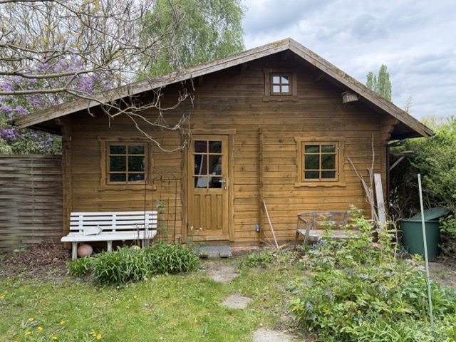 Gartenhaus Doppelhaush�lfte L�btheen