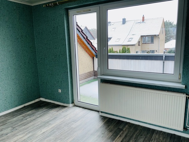 Schlafzimmer mit Balkon Haus Grabow