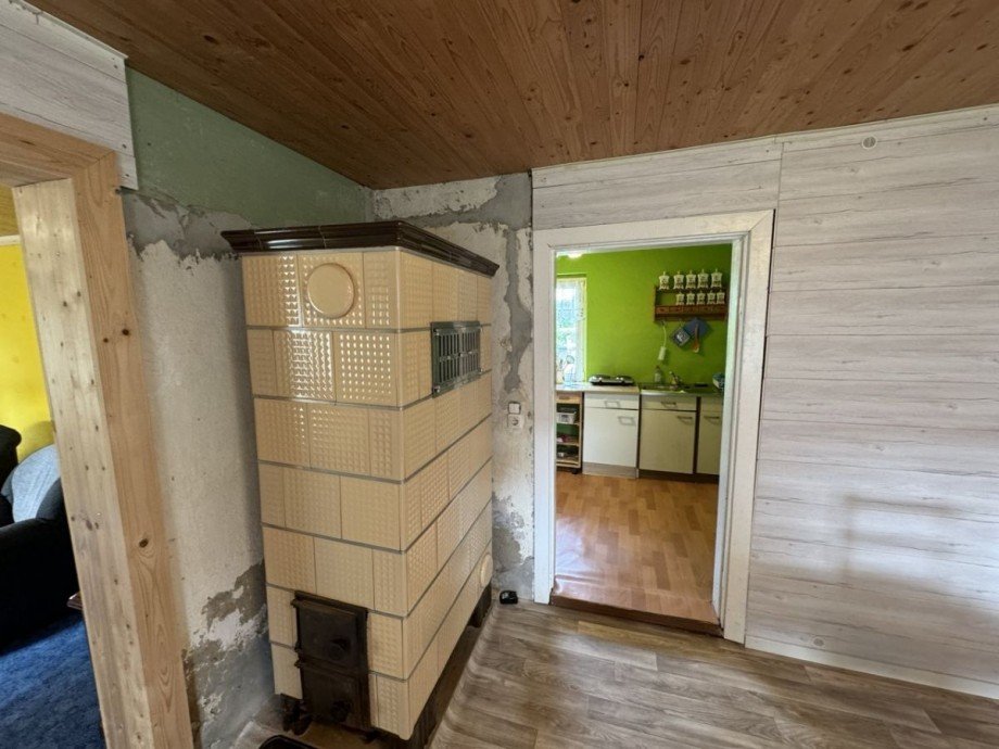 Kachelofen im Esszimmer Haus Kressin