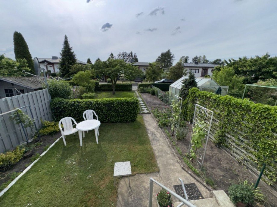 Blick in den Garten Reihenmittelhaus Neustadt-Glewe