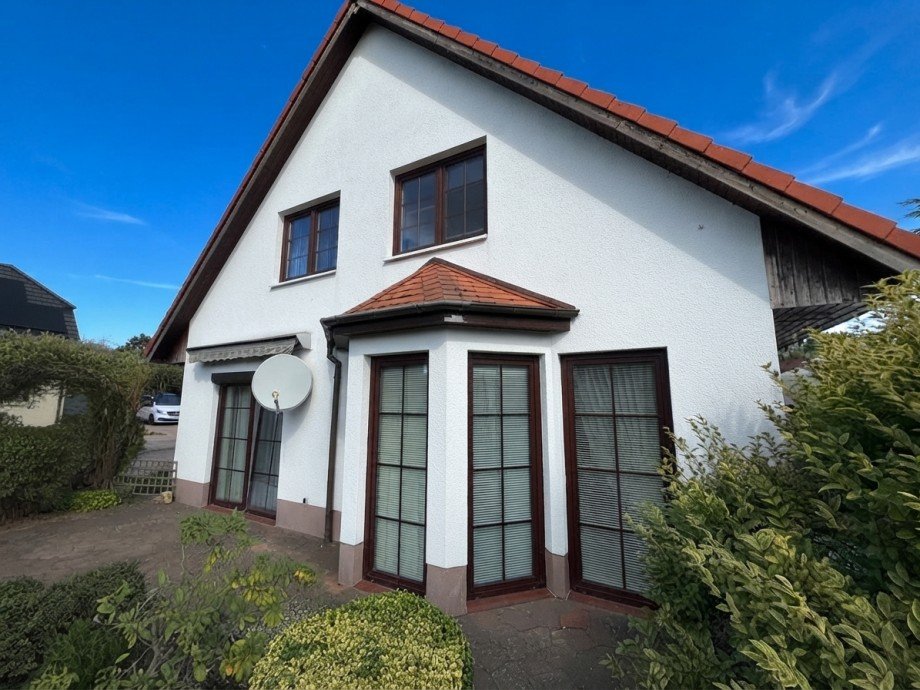 Hausansicht Giebelseite Einfamilienhaus Techentin