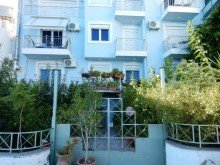 Hausansicht Hotel auf Kreta mit Meerblick