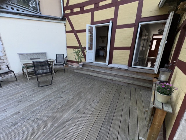 Terasse an der Elde Haus Grabow