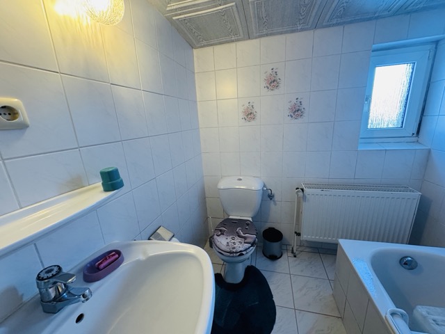 Badezimmer im Erdgeschoss Haus Balow