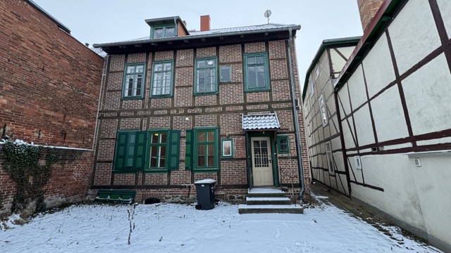 Hausansicht Hofseite Reihenendhaus Grabow