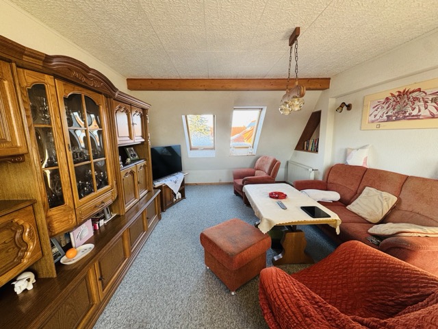 Wohnzimmer im Dachgeschoss Haus Balow