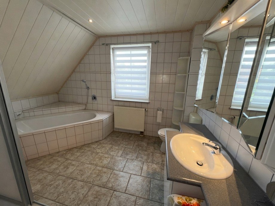Badezimmer im DG Einfamilienhaus Techentin