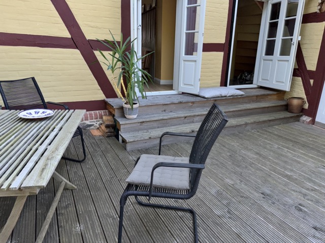 Terasse an der Elde Haus Grabow